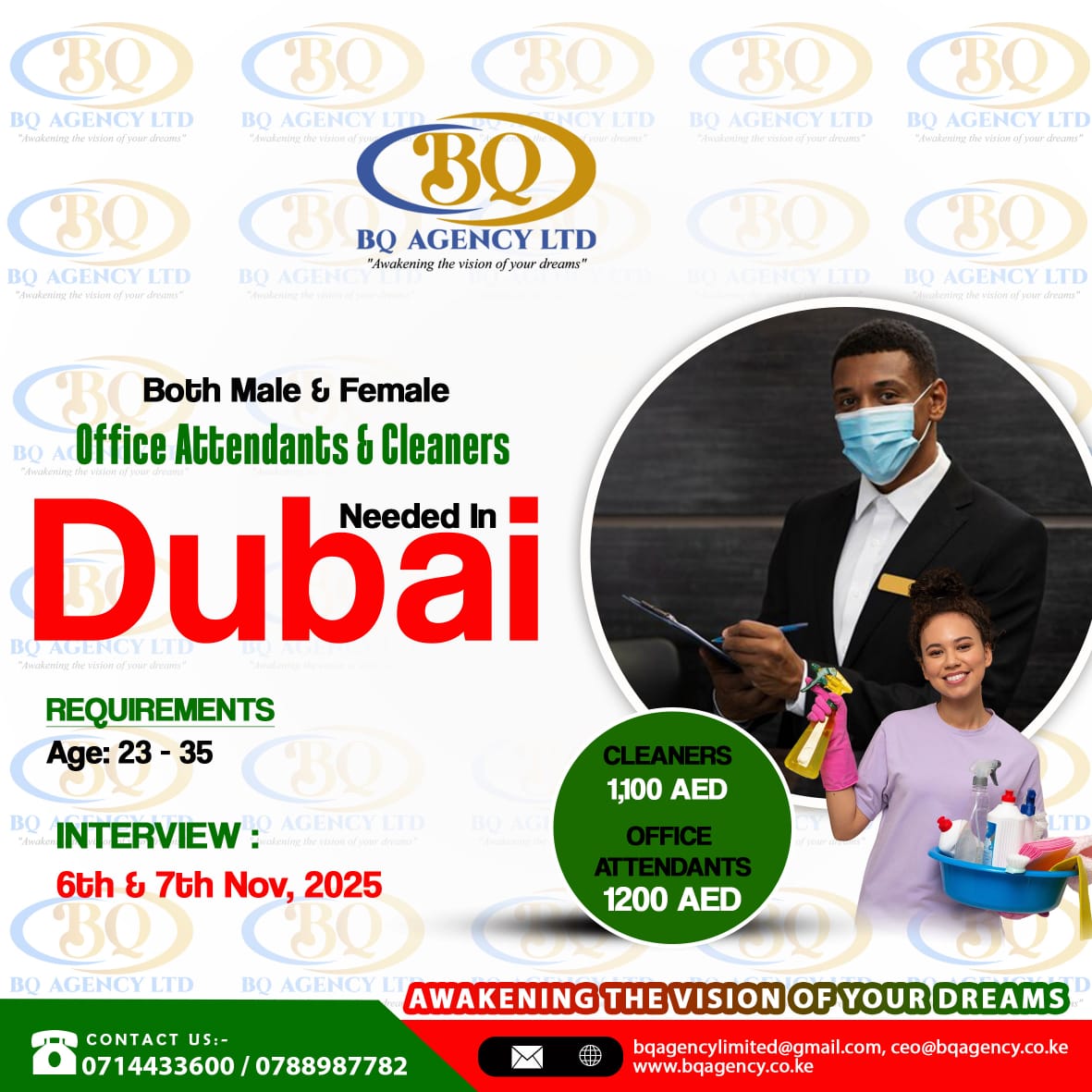 OFFICE ATTENDANTS & CLEANERS